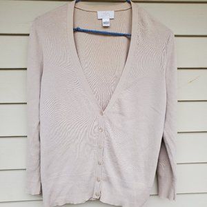 Ann Taylor Loft Classic Soft Taupe Sweater